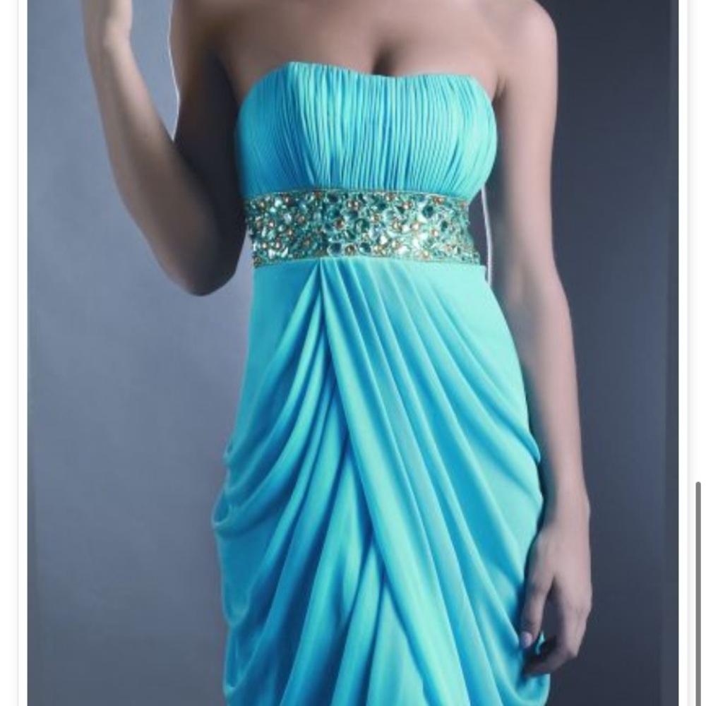 Blue Homecoming dress Shimmer by Bari Jay - size 4